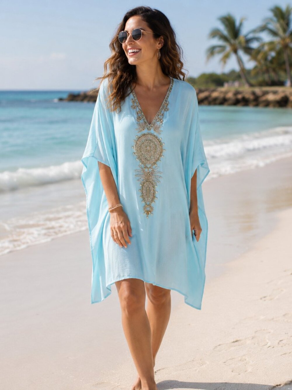 Lilly Pulitzer Silk Caftan Dress Cover Up Oversized S